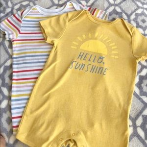 Summer fun boys bodysuits // set of 2